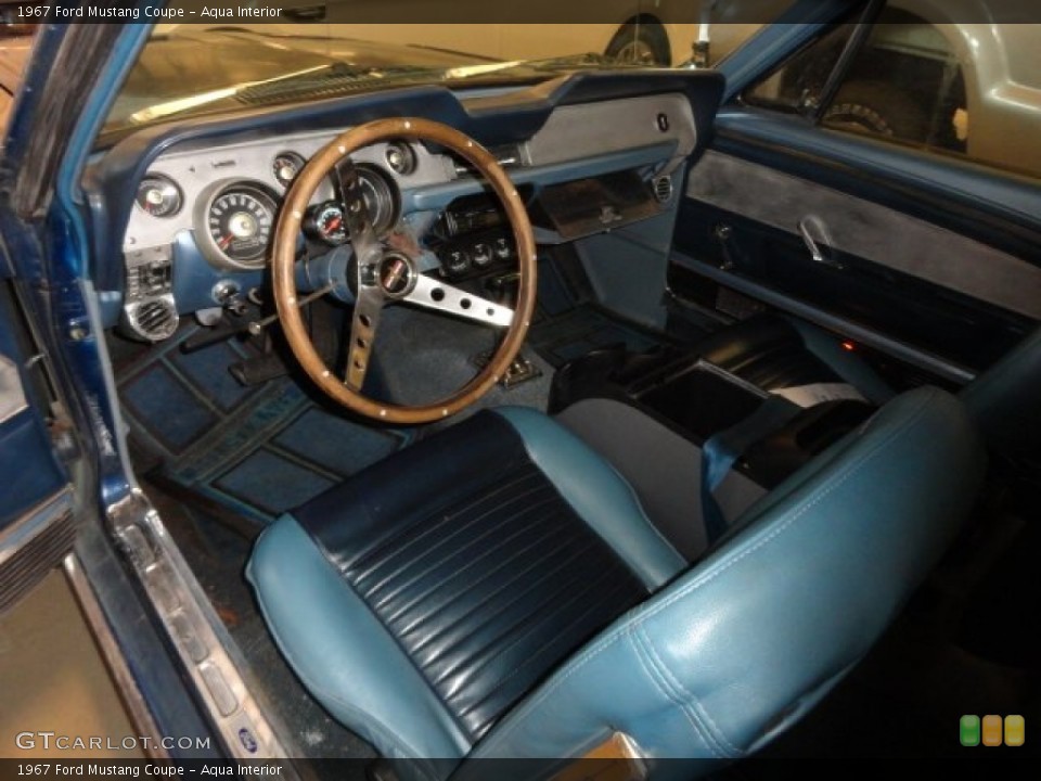 Aqua 1967 Ford Mustang Interiors