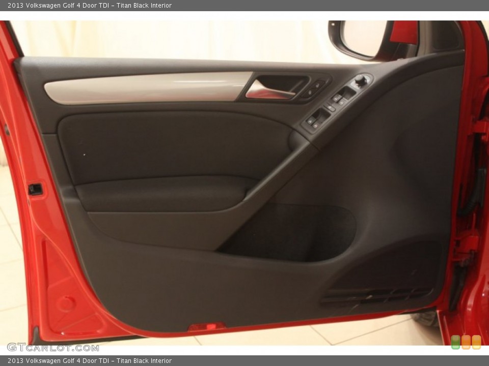 Titan Black Interior Door Panel for the 2013 Volkswagen Golf 4 Door TDI #75767192