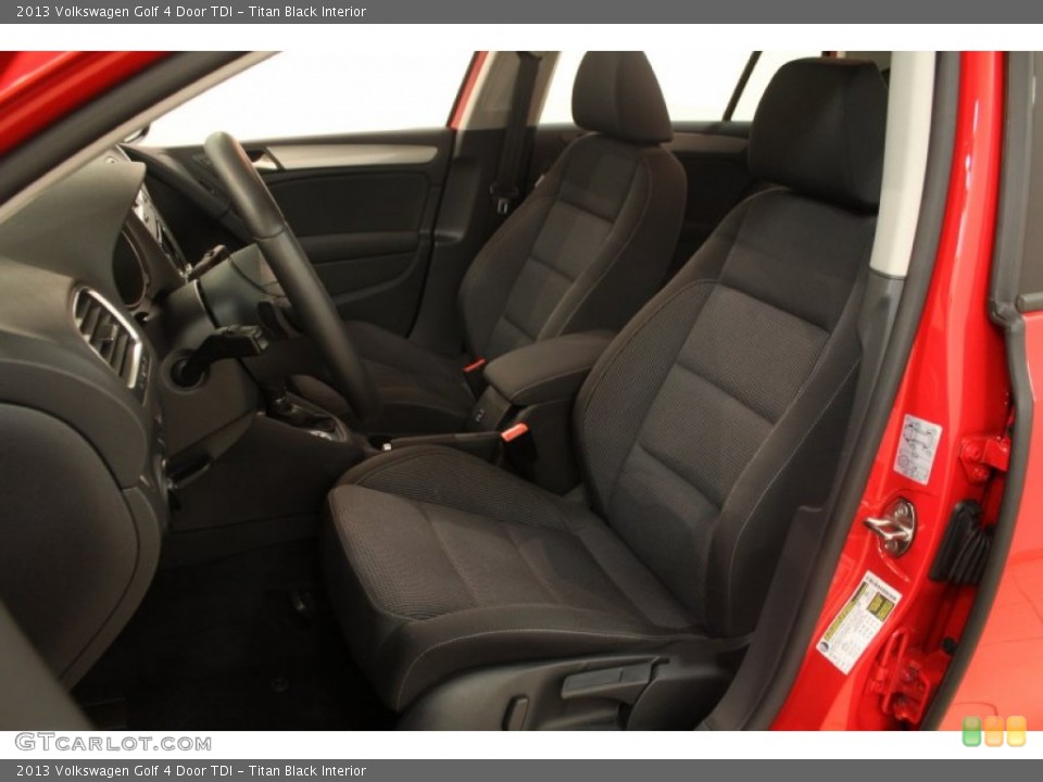 Titan Black Interior Front Seat for the 2013 Volkswagen Golf 4 Door TDI #75767207