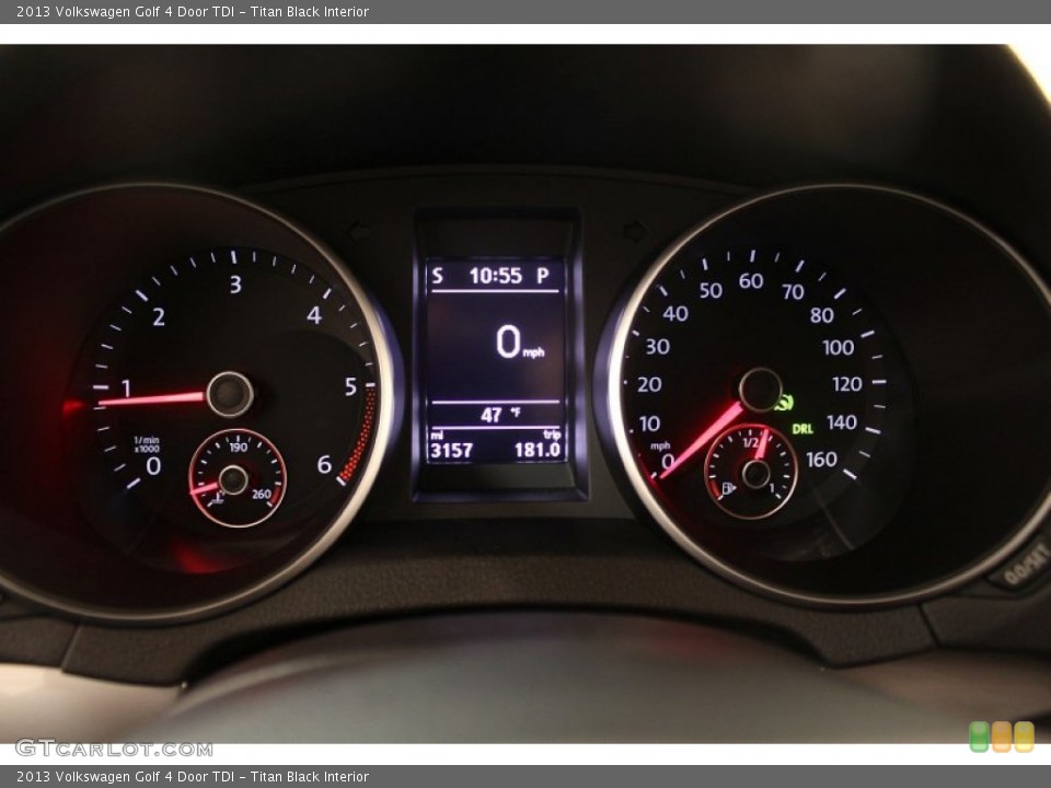 Titan Black Interior Gauges for the 2013 Volkswagen Golf 4 Door TDI #75767240