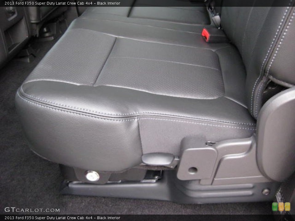 Black Interior Rear Seat for the 2013 Ford F350 Super Duty Lariat Crew Cab 4x4 #75767261