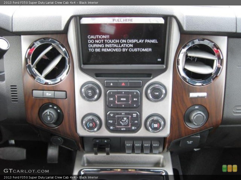 Black Interior Controls for the 2013 Ford F350 Super Duty Lariat Crew Cab 4x4 #75767297