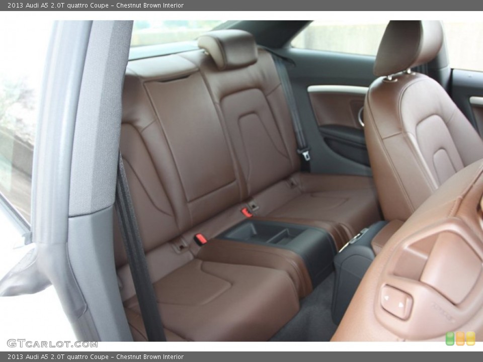 Chestnut Brown Interior Rear Seat for the 2013 Audi A5 2.0T quattro Coupe #75768608