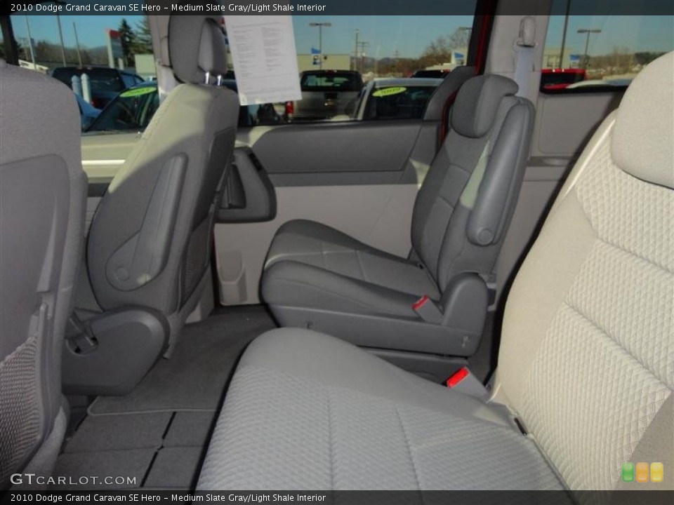 Medium Slate Gray/Light Shale Interior Rear Seat for the 2010 Dodge Grand Caravan SE Hero #75770168