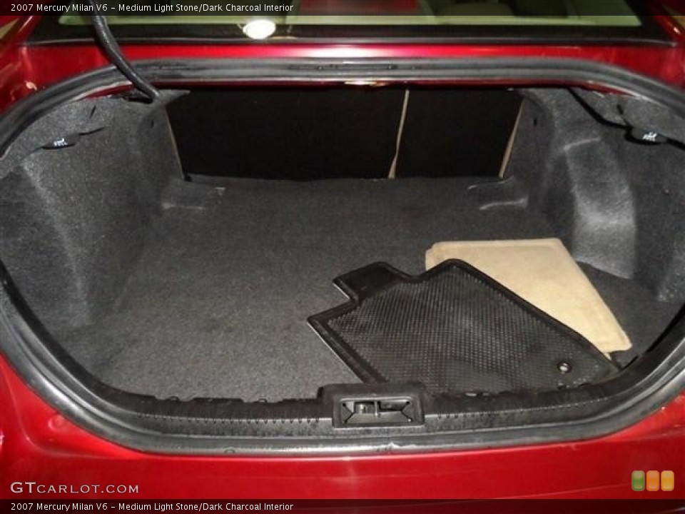 Medium Light Stone/Dark Charcoal Interior Trunk for the 2007 Mercury Milan V6 #75772079
