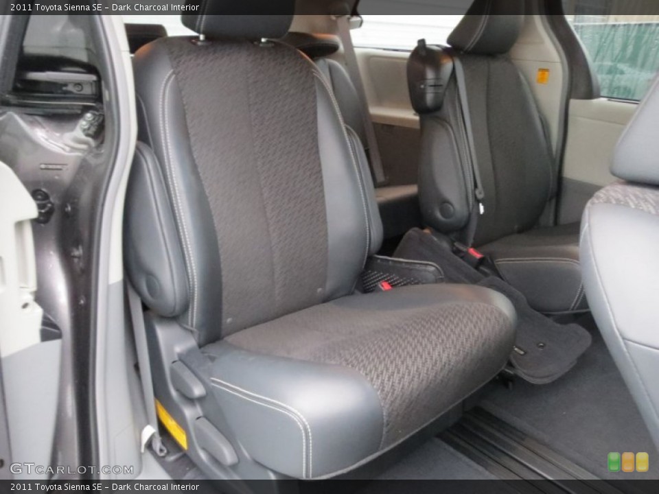 Dark Charcoal Interior Rear Seat for the 2011 Toyota Sienna SE #75772928