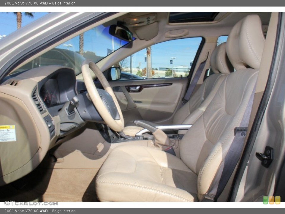 Beige Interior Front Seat for the 2001 Volvo V70 XC AWD #75773866