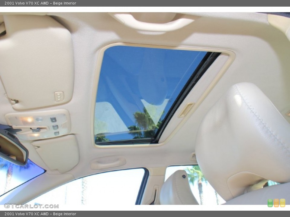 Beige Interior Sunroof for the 2001 Volvo V70 XC AWD #75773948