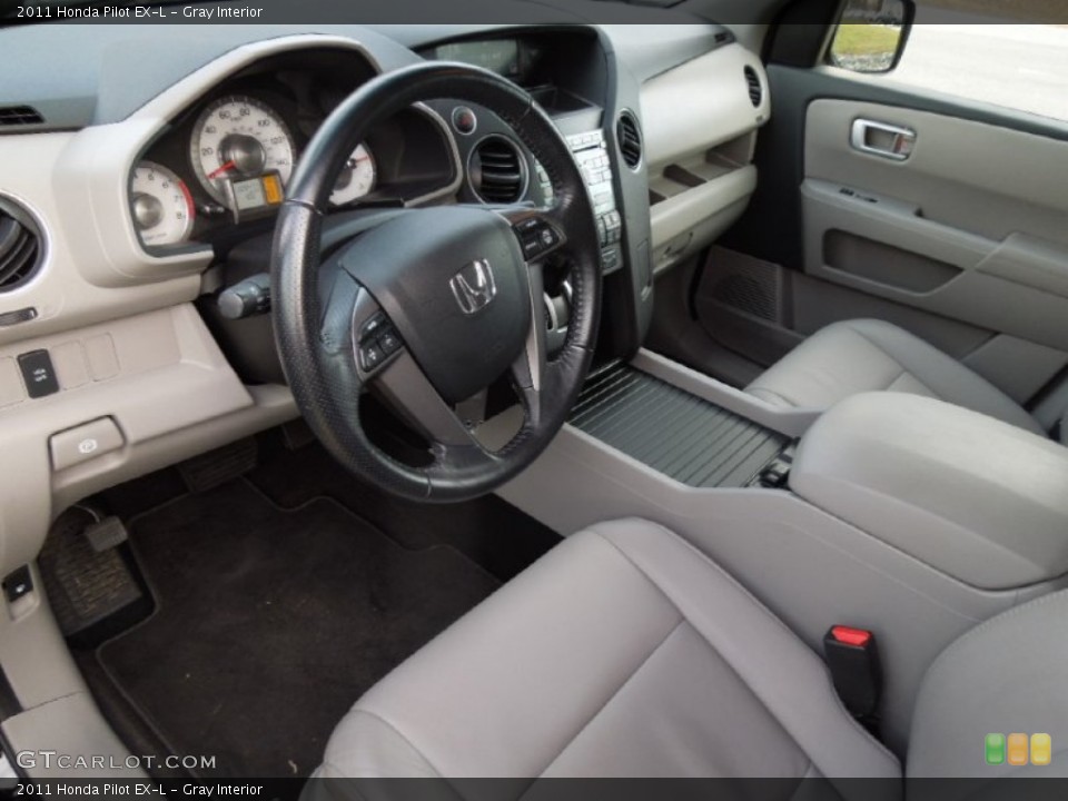 Gray Interior Prime Interior for the 2011 Honda Pilot EX-L #75774968