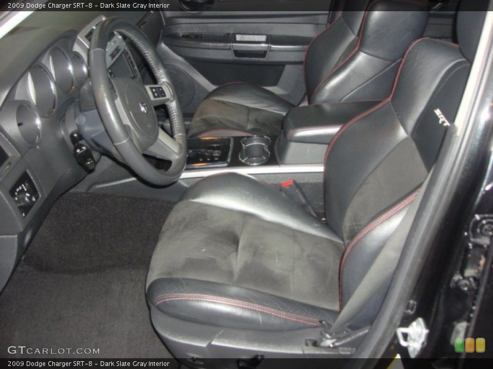 Dark Slate Gray Interior Front Seat for the 2009 Dodge Charger SRT-8 #75775697