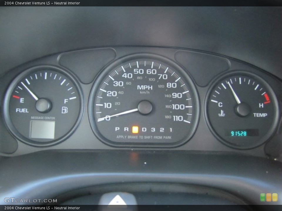Neutral Interior Gauges for the 2004 Chevrolet Venture LS #75777101