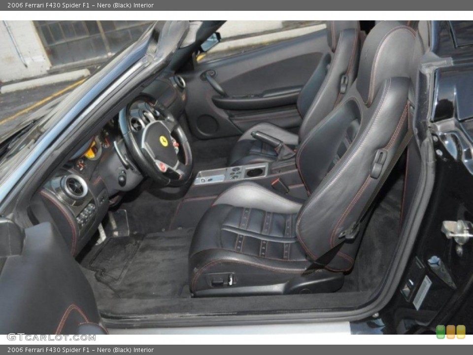 Nero (Black) Interior Front Seat for the 2006 Ferrari F430 Spider F1 #75777596