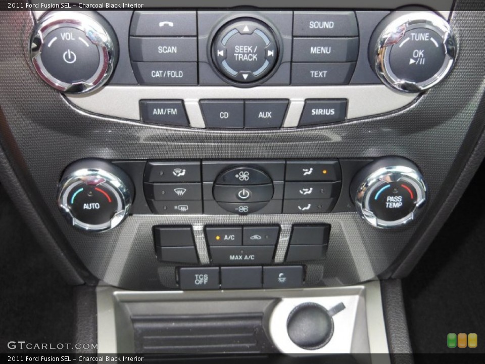 Charcoal Black Interior Controls for the 2011 Ford Fusion SEL #75777841