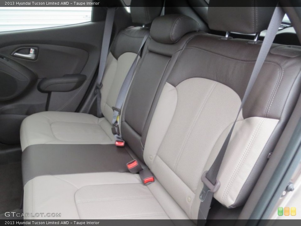 Taupe Interior Rear Seat for the 2013 Hyundai Tucson Limited AWD #75779252