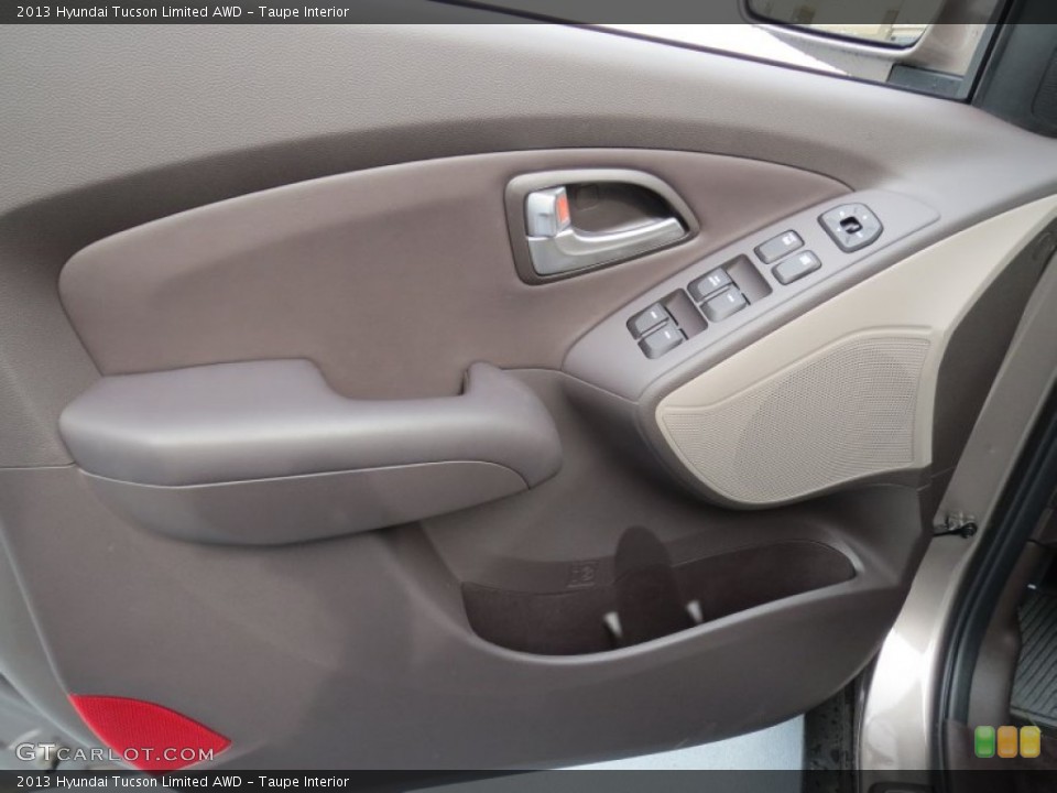 Taupe Interior Door Panel for the 2013 Hyundai Tucson Limited AWD #75779264