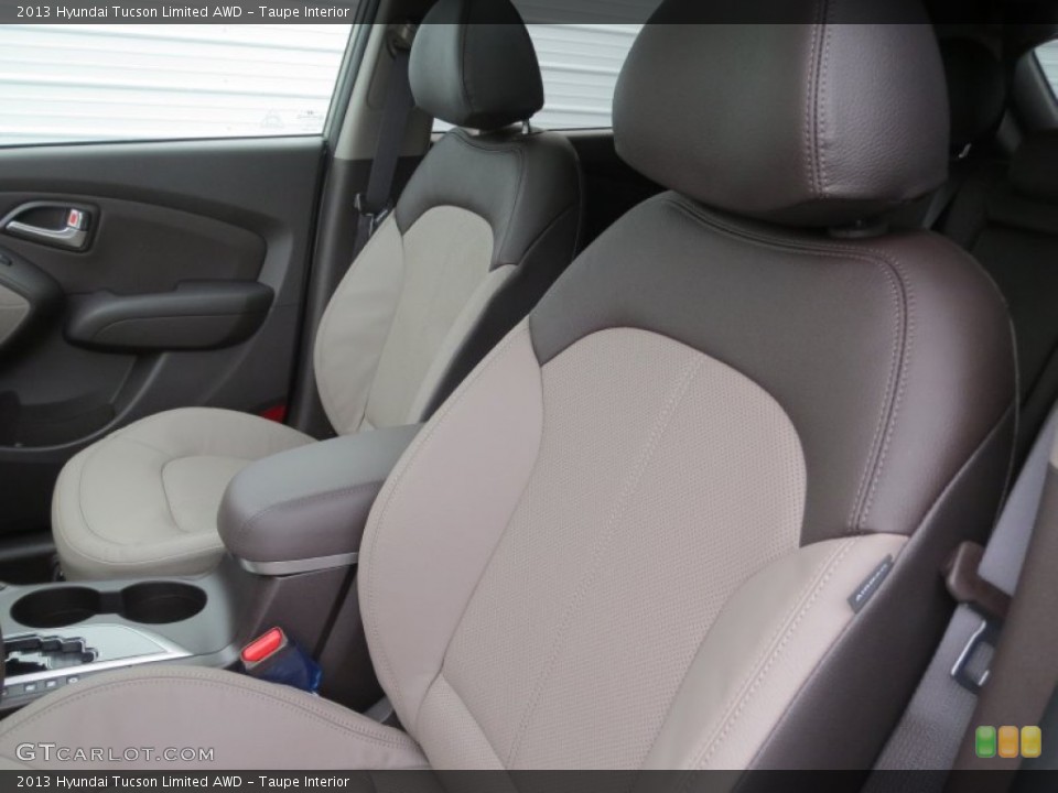 Taupe Interior Front Seat for the 2013 Hyundai Tucson Limited AWD #75779291