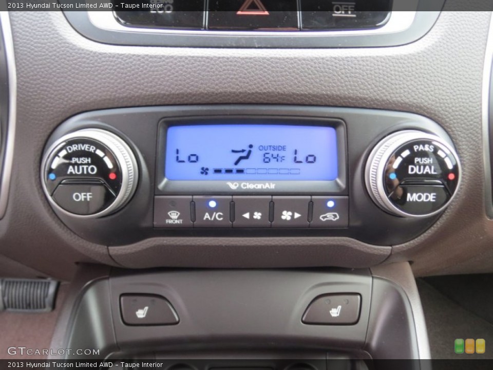Taupe Interior Controls for the 2013 Hyundai Tucson Limited AWD #75779360