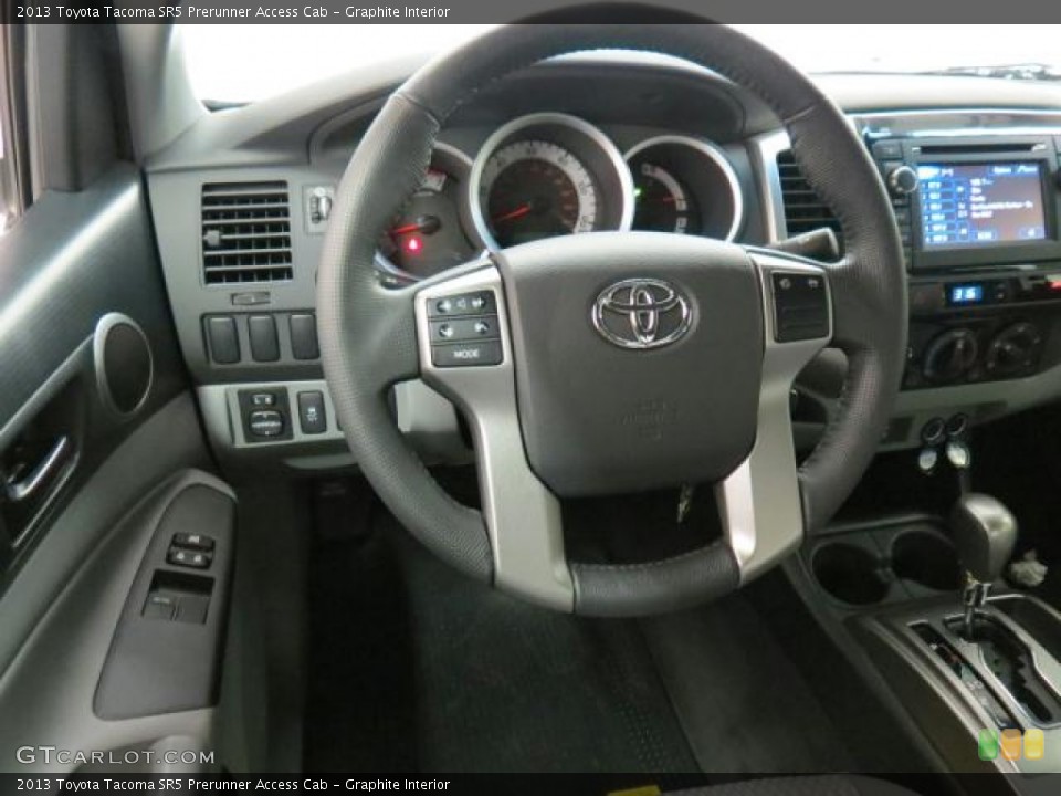 Graphite Interior Steering Wheel for the 2013 Toyota Tacoma SR5 Prerunner Access Cab #75779543