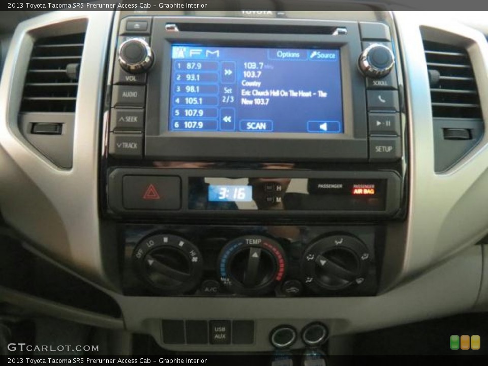 Graphite Interior Controls for the 2013 Toyota Tacoma SR5 Prerunner Access Cab #75779623