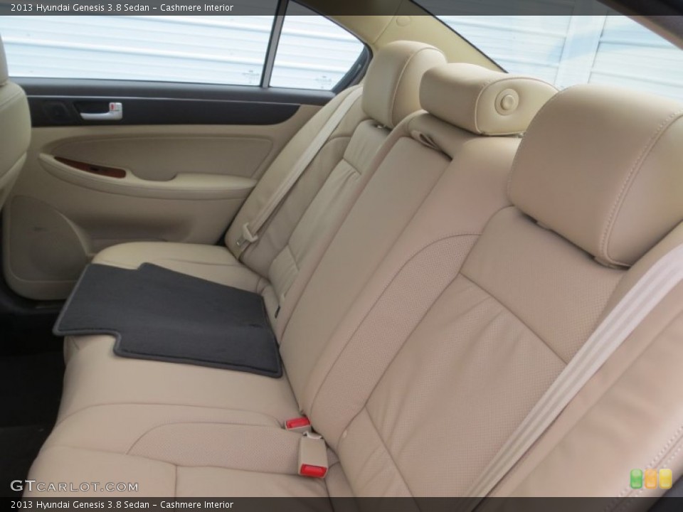 Cashmere Interior Rear Seat for the 2013 Hyundai Genesis 3.8 Sedan #75779672