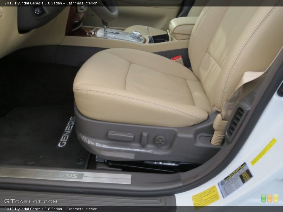Cashmere Interior Front Seat for the 2013 Hyundai Genesis 3.8 Sedan #75779732