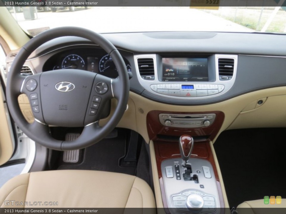 Cashmere Interior Dashboard for the 2013 Hyundai Genesis 3.8 Sedan #75779753