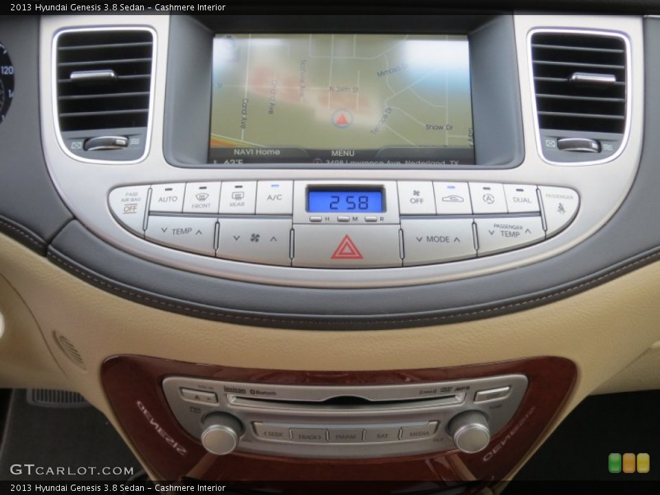 Cashmere Interior Controls for the 2013 Hyundai Genesis 3.8 Sedan #75779798