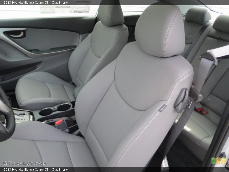 Gray Interior Front Seat for the 2013 Hyundai Elantra Coupe GS #75780608