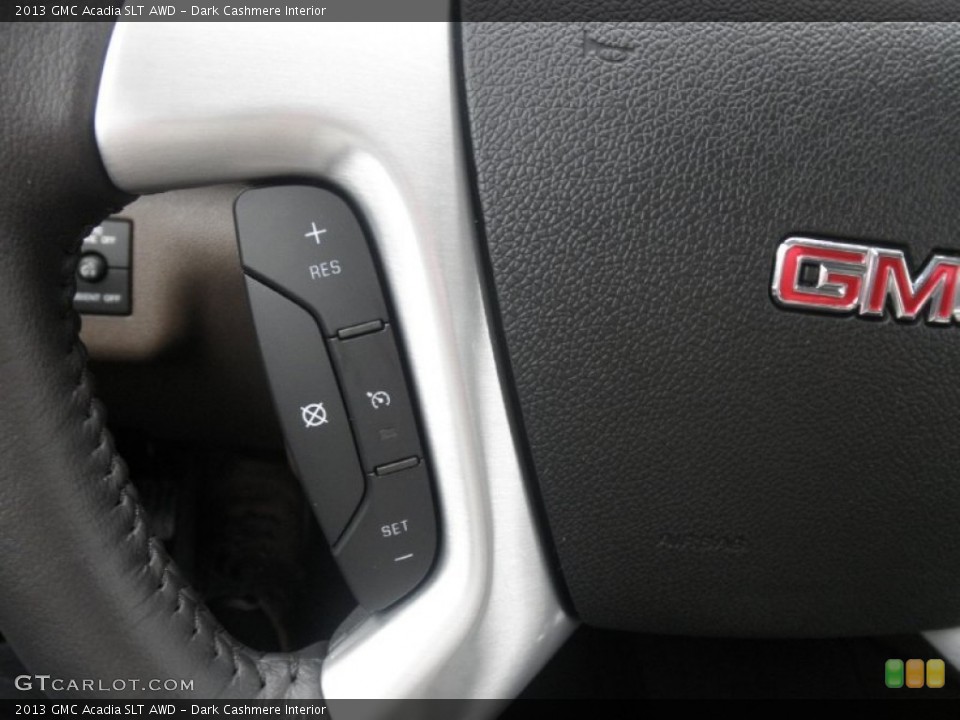 Dark Cashmere Interior Controls for the 2013 GMC Acadia SLT AWD #75781460