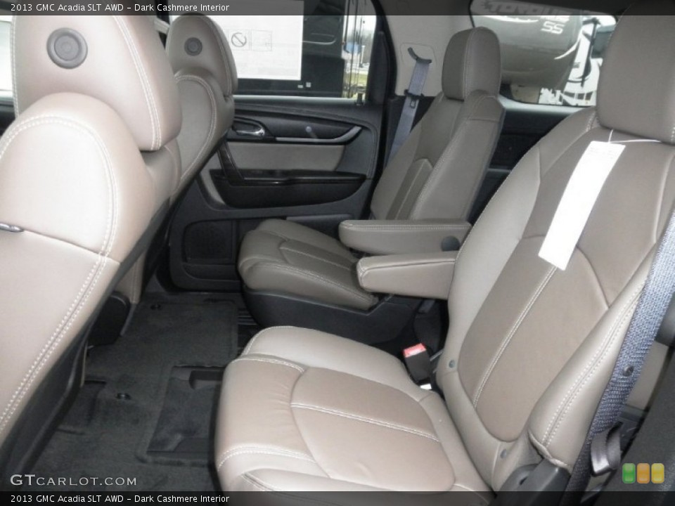 Dark Cashmere Interior Rear Seat for the 2013 GMC Acadia SLT AWD #75781558