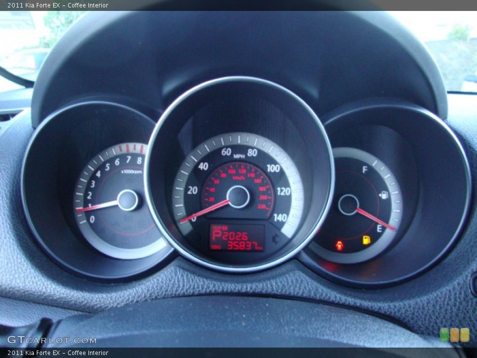 Coffee Interior Gauges for the 2011 Kia Forte EX #75782794
