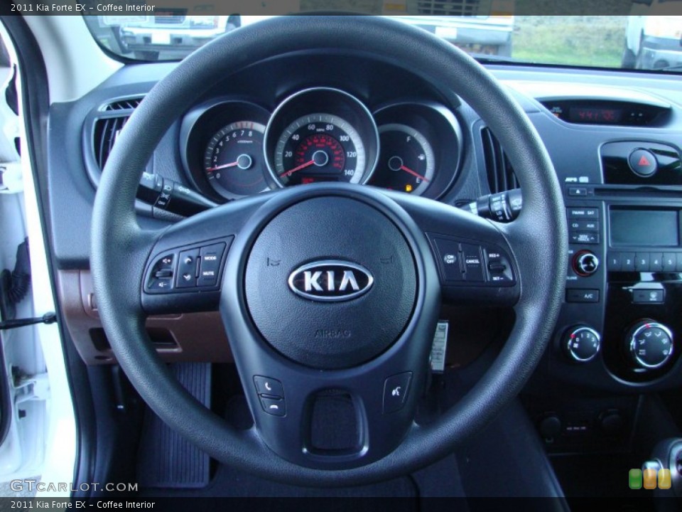 Coffee Interior Steering Wheel for the 2011 Kia Forte EX #75782802