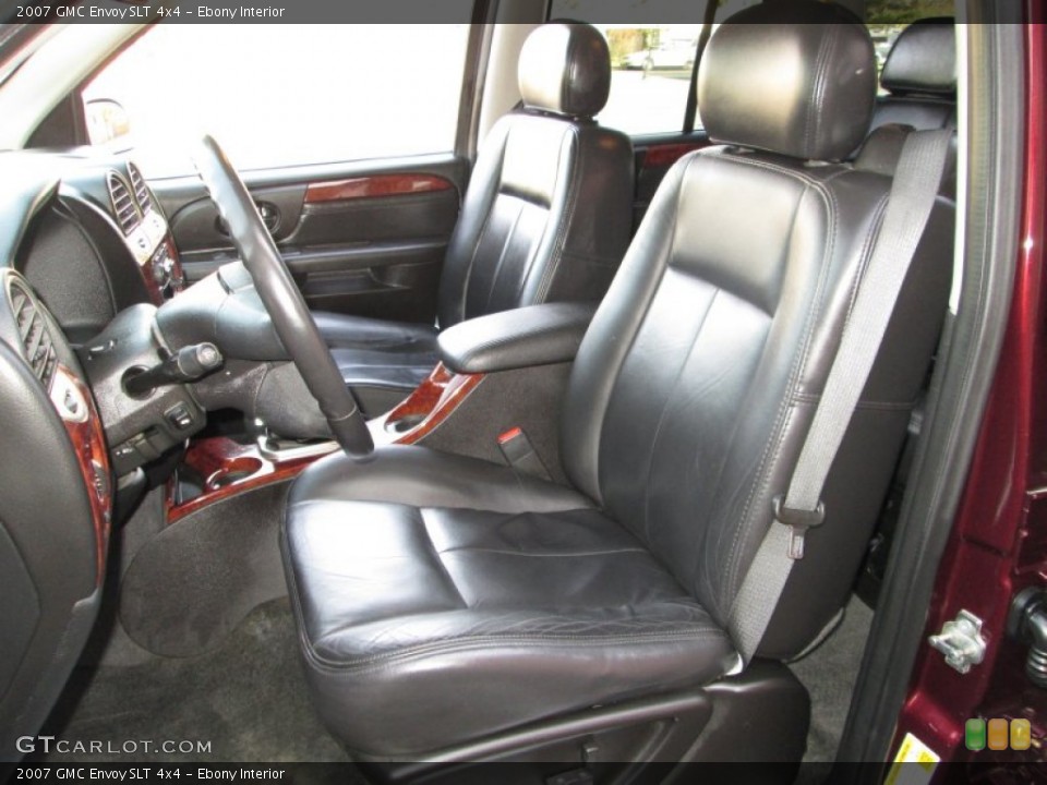 Ebony Interior Front Seat for the 2007 GMC Envoy SLT 4x4 #75783113