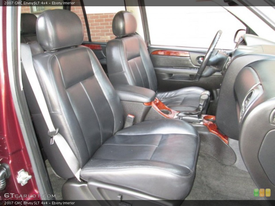 Ebony Interior Front Seat for the 2007 GMC Envoy SLT 4x4 #75783119