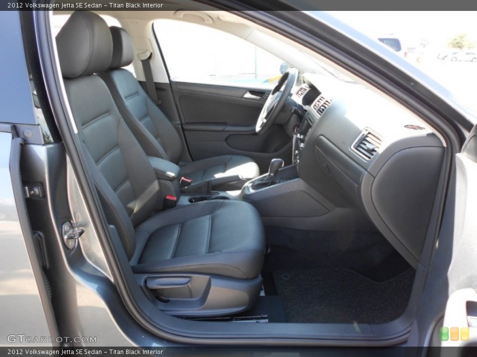 Titan Black Interior Front Seat for the 2012 Volkswagen Jetta SE Sedan #75783422