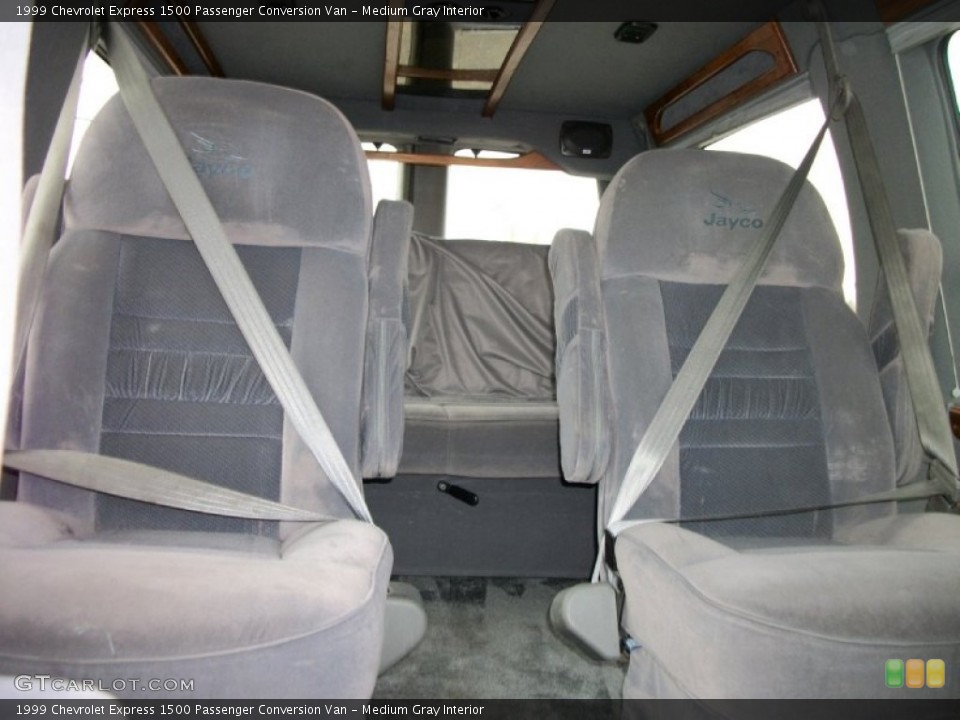 Medium Gray Interior Rear Seat for the 1999 Chevrolet Express 1500 Passenger Conversion Van #75788653