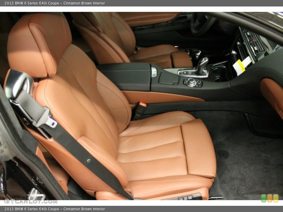 Cinnamon Brown Interior Front Seat for the 2013 BMW 6 Series 640i Coupe #75789345