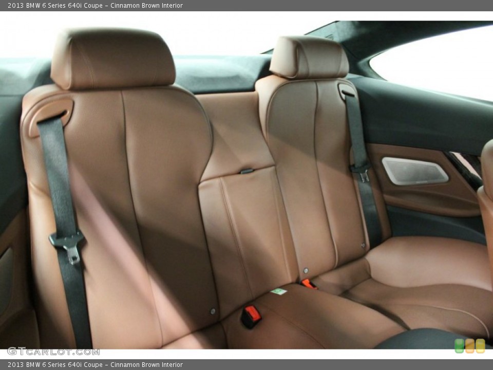 Cinnamon Brown Interior Rear Seat for the 2013 BMW 6 Series 640i Coupe #75789367