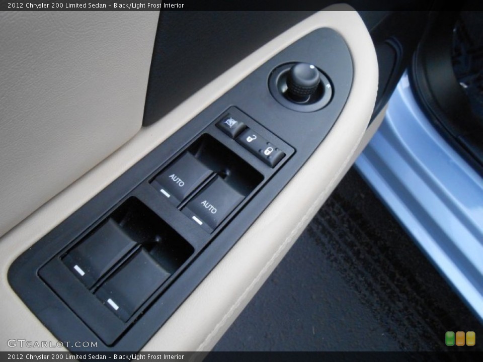 Black/Light Frost Interior Controls for the 2012 Chrysler 200 Limited Sedan #75790034