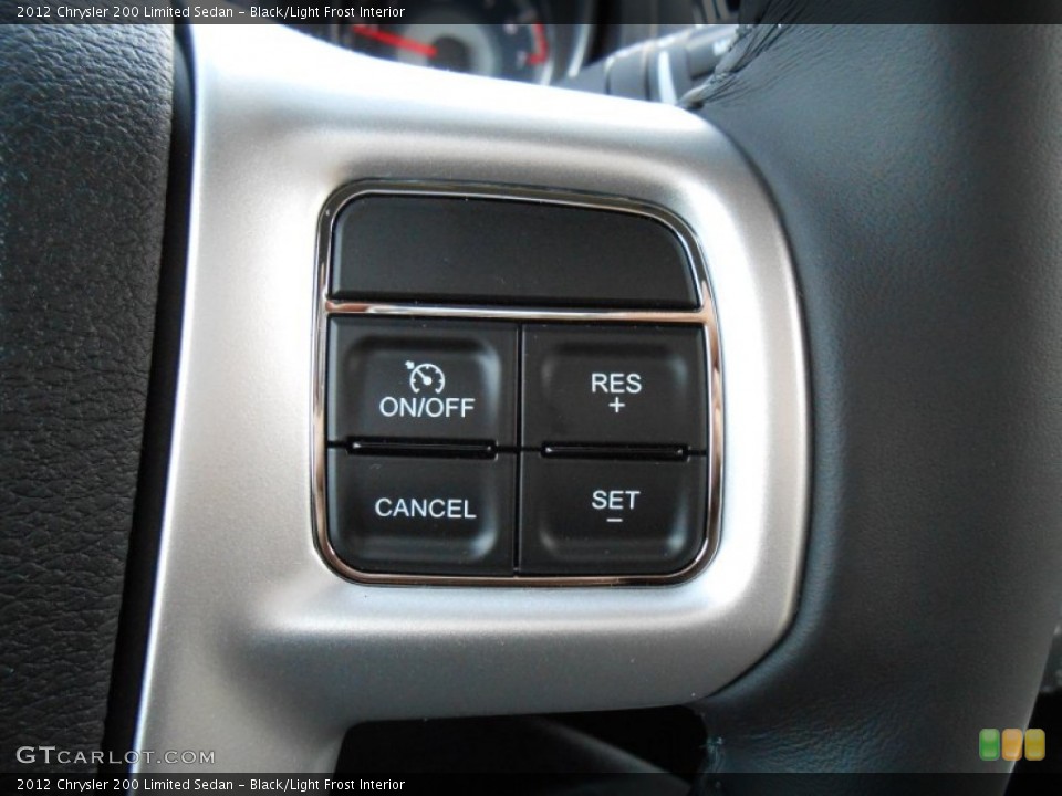 Black/Light Frost Interior Controls for the 2012 Chrysler 200 Limited Sedan #75790057