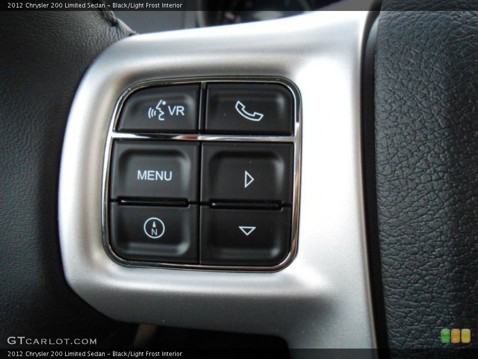 Black/Light Frost Interior Controls for the 2012 Chrysler 200 Limited Sedan #75790082