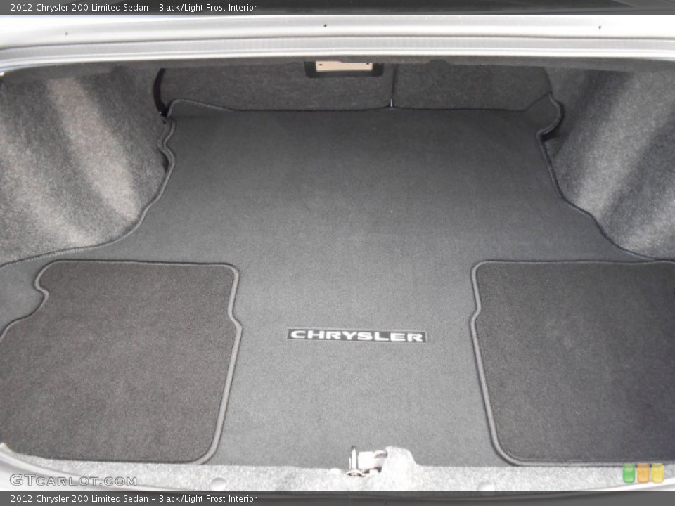 Black/Light Frost Interior Trunk for the 2012 Chrysler 200 Limited Sedan #75790471
