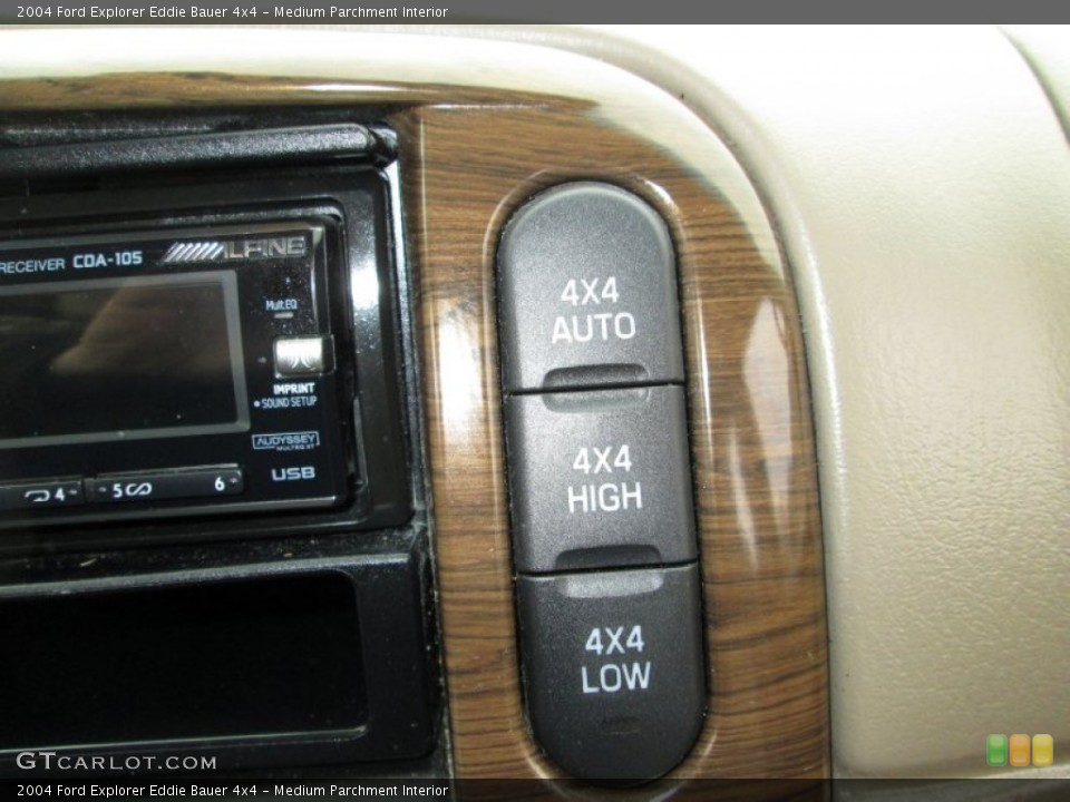 Medium Parchment Interior Controls for the 2004 Ford Explorer Eddie Bauer 4x4 #75791038