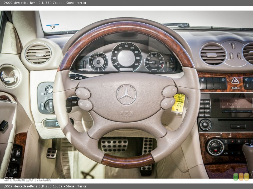 Stone Interior Steering Wheel for the 2009 Mercedes-Benz CLK 350 Coupe #75794746