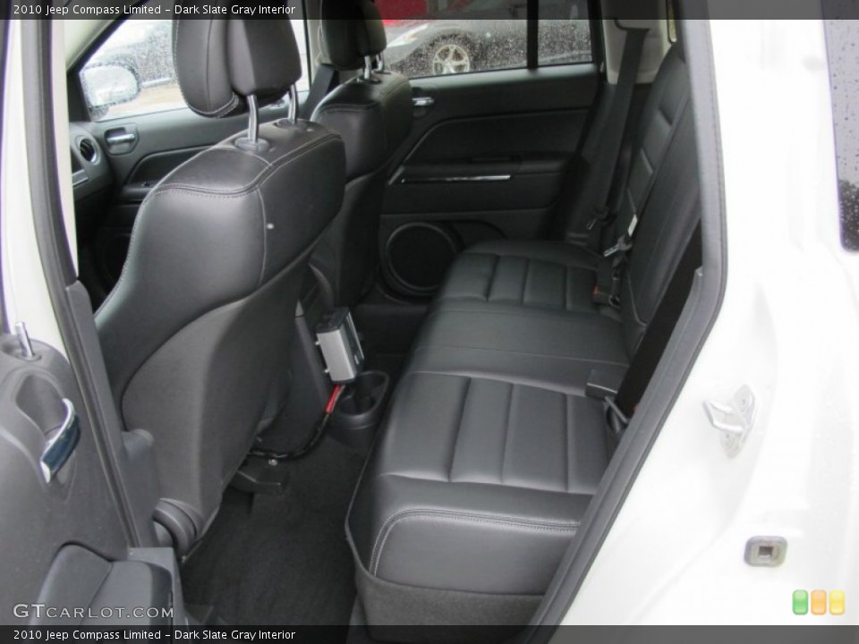 Dark Slate Gray Interior Rear Seat for the 2010 Jeep Compass Limited #75795028