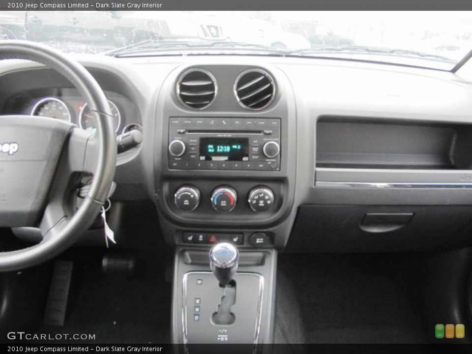Dark Slate Gray Interior Controls for the 2010 Jeep Compass Limited #75795118