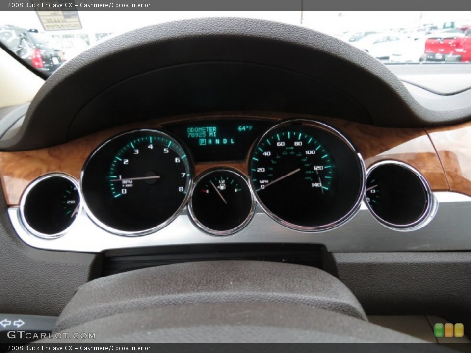 Cashmere/Cocoa Interior Gauges for the 2008 Buick Enclave CX #75795661