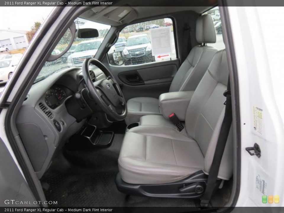 Medium Dark Flint Interior Front Seat for the 2011 Ford Ranger XL Regular Cab #75795955