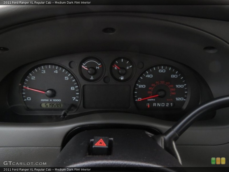 Medium Dark Flint Interior Gauges for the 2011 Ford Ranger XL Regular Cab #75796064