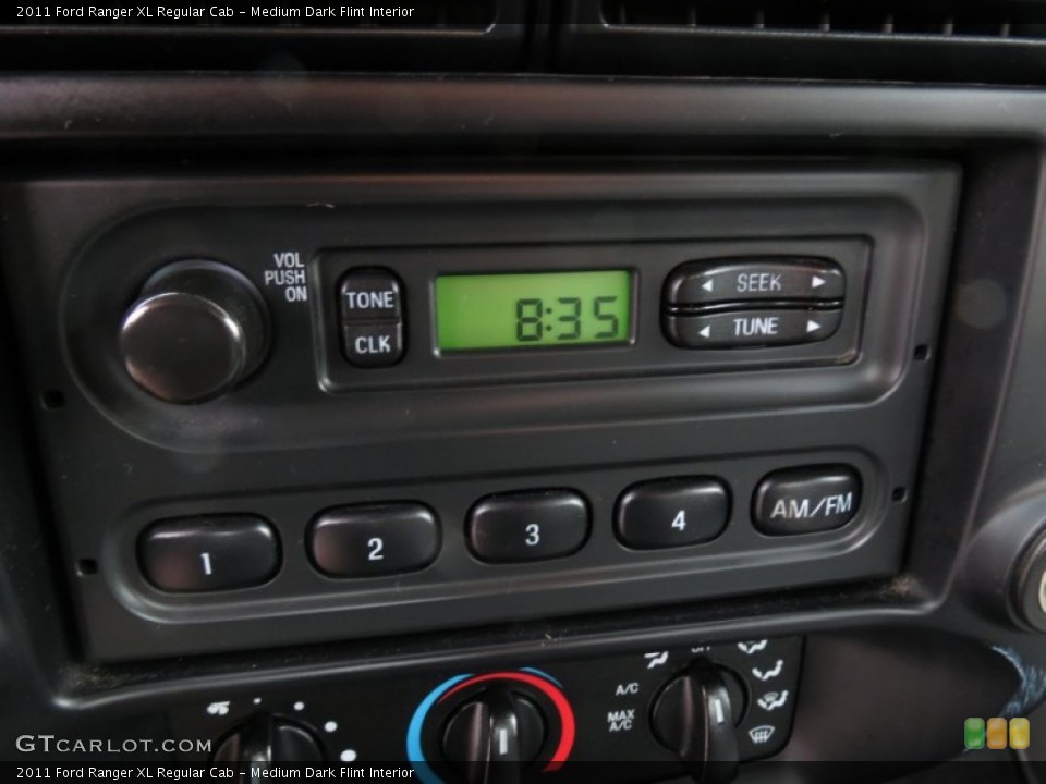 Medium Dark Flint Interior Audio System for the 2011 Ford Ranger XL Regular Cab #75796091